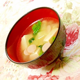 味覇ｄｅ❤大根魚ニソと豆腐の生姜にんにくスープ❤